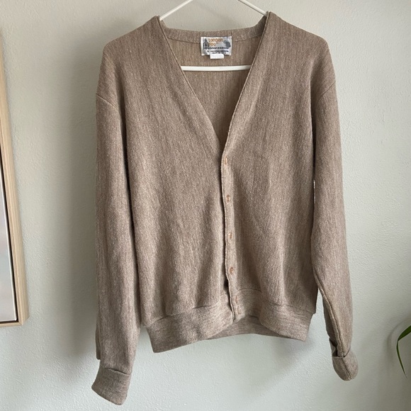 Vintage London Fog Textured Knit Cardigan - Small - Picture 3 of 11